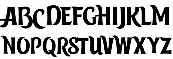 tangak Schriftart Groß