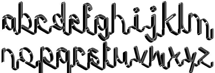 tape deck Font LOWERCASE