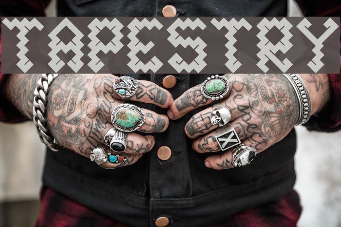 tapestry Font examples
