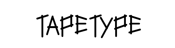 tapetype  Frei Schriftart Herunterladen