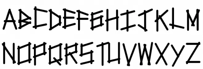 tapetype Font Litere mari
