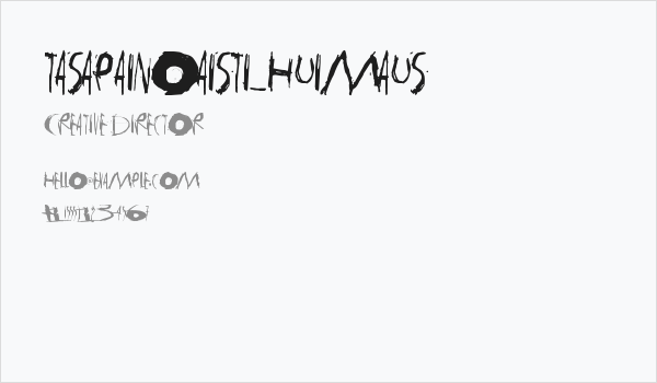 tasapainoaisti_huimaus Business Card