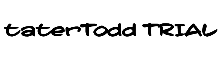 taterTodd TRIAL  Free Fonts Download