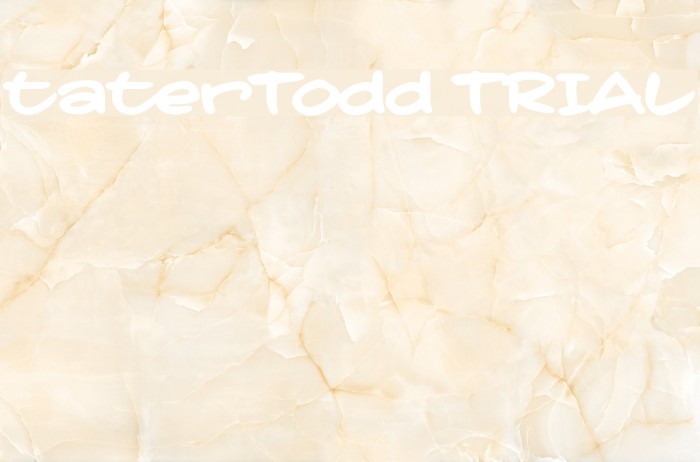 taterTodd TRIAL フォント examples
