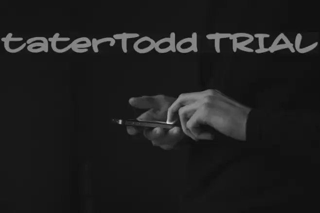 taterTodd TRIAL Font examples