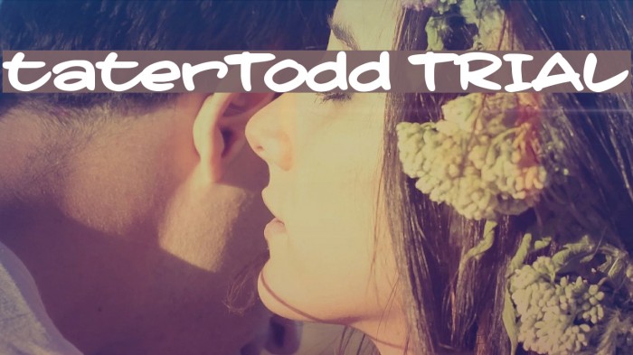 taterTodd TRIAL フォント examples