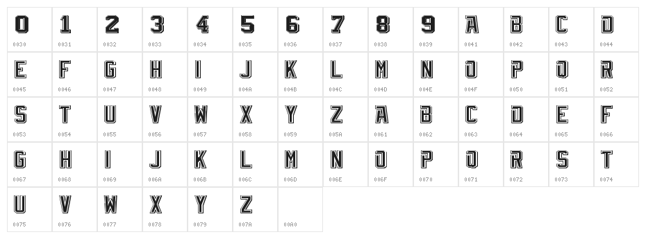 TBL_Vintage Character Map