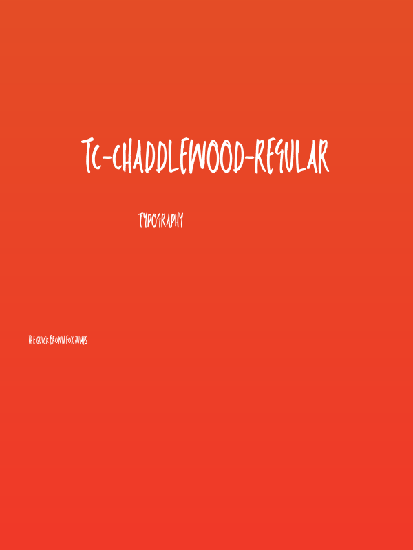 TC-Chaddlewood-Regular Poster
