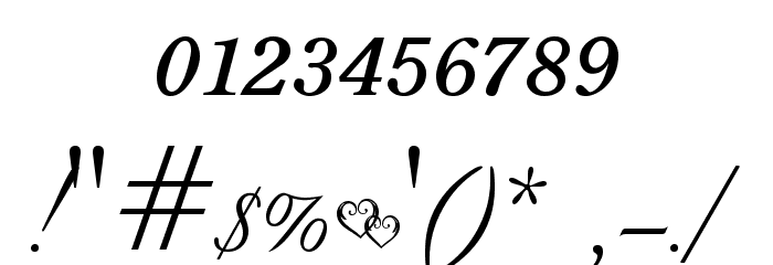 TC _Wedding1 Font OTHER CHARS