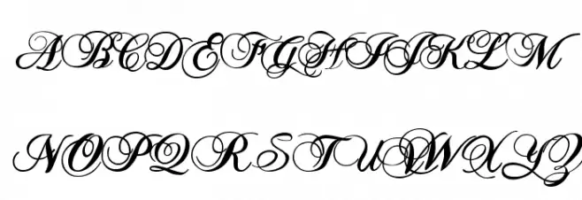 TC _Wedding1 Font UPPERCASE