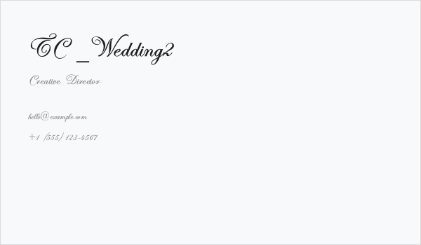 TC _Wedding2 Business Card