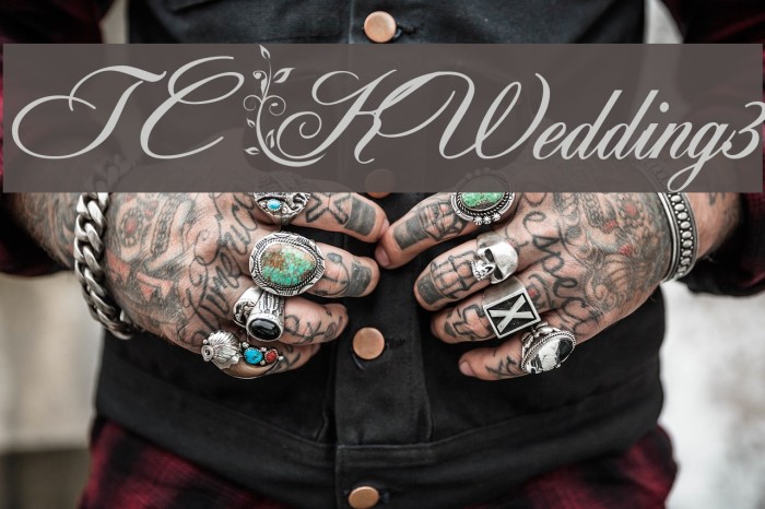 TC _Wedding3 Font examples