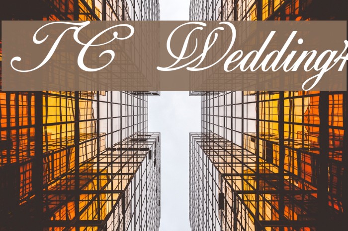TC _Wedding4 Font examples