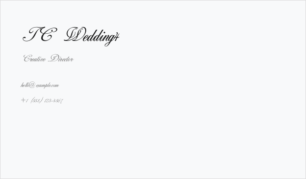 TC _Wedding4 Business Card