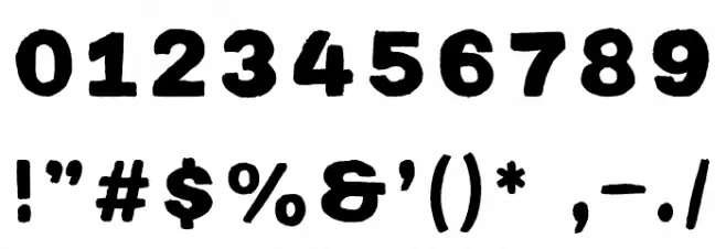 TCAcrylicHandThick-Regular Font OTHER CHARS