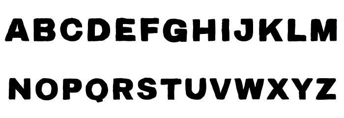 TCAcrylicHandThick-Regular Font Litere mari