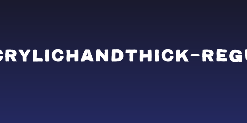 TCAcrylicHandThick-Regular Social Header