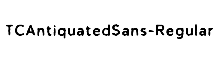TCAntiquatedSans-Regular  Frei Schriftart Herunterladen
