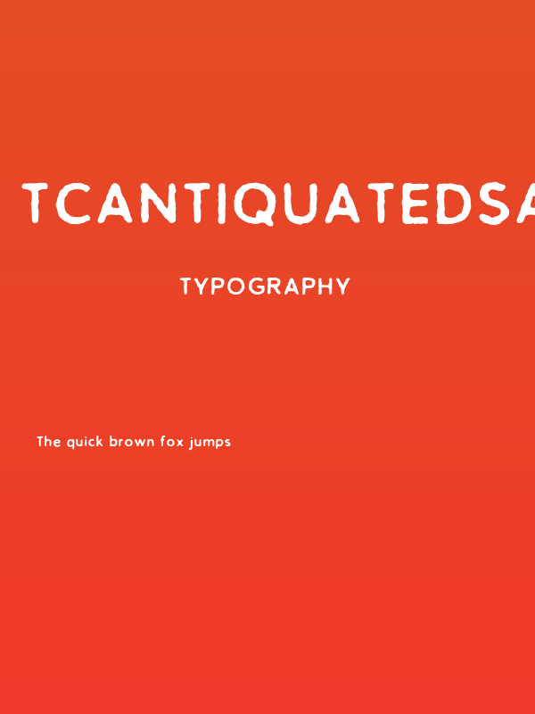 TCAntiquatedSans-Regular Poster