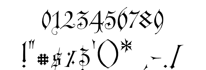 TCBlackcat-Regular Font OTHER CHARS