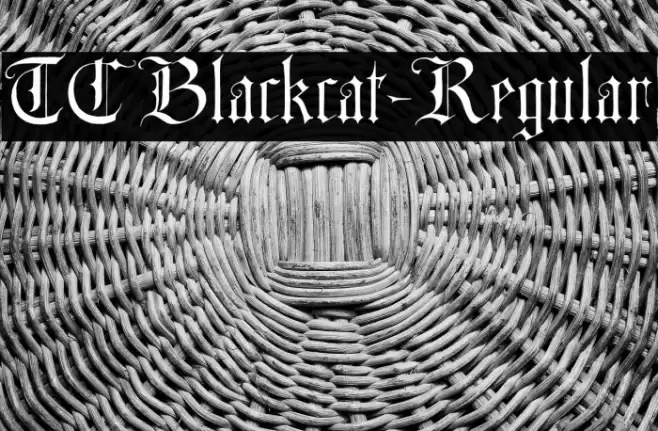 TCBlackcat-Regular フォント examples