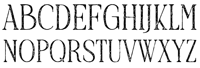 TCBrookleighArchive-Rough Font UPPERCASE