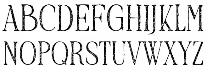 TCBrookleighArchive-Rough Caratteri MAIUSCOLE