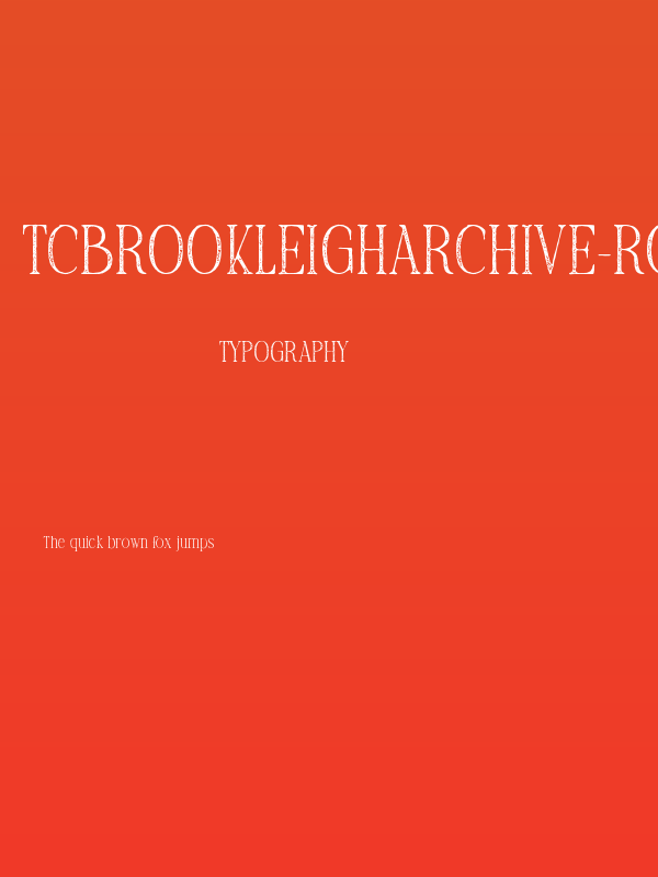 TCBrookleighArchive-Rough Poster