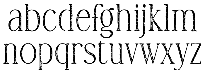 TCBrookleighArchive-Rough Font LOWERCASE