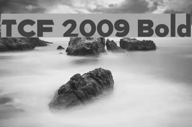 TCF 2009 Bold Font examples