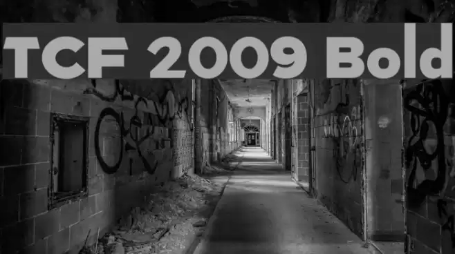 TCF 2009 Bold Font examples