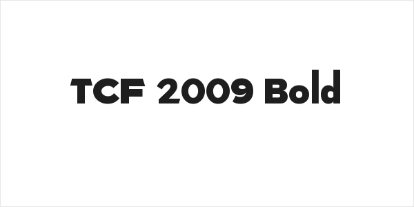 TCF 2009 Bold Logo