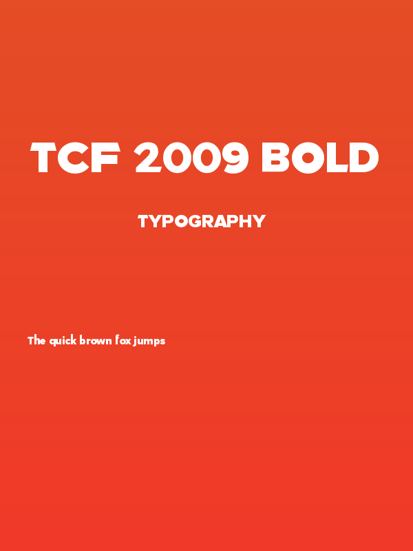 TCF 2009 Bold Poster