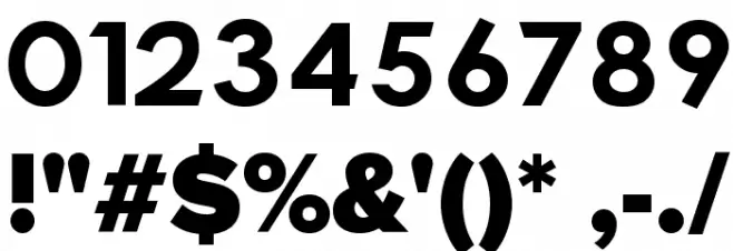 TCF 30s Bold Font OTHER CHARS