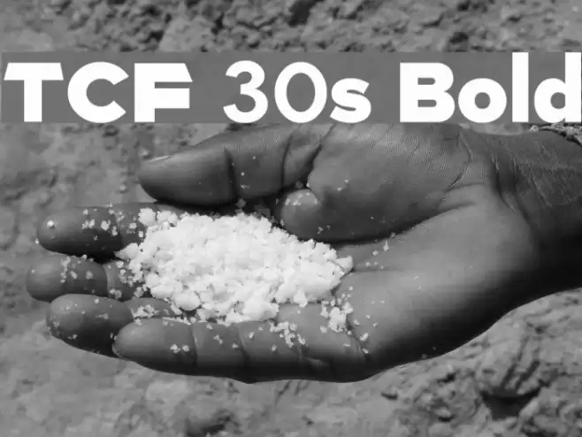 TCF 30s Bold Font examples