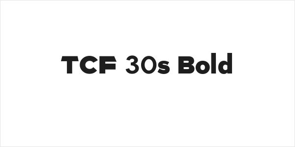 TCF 30s Bold Logo