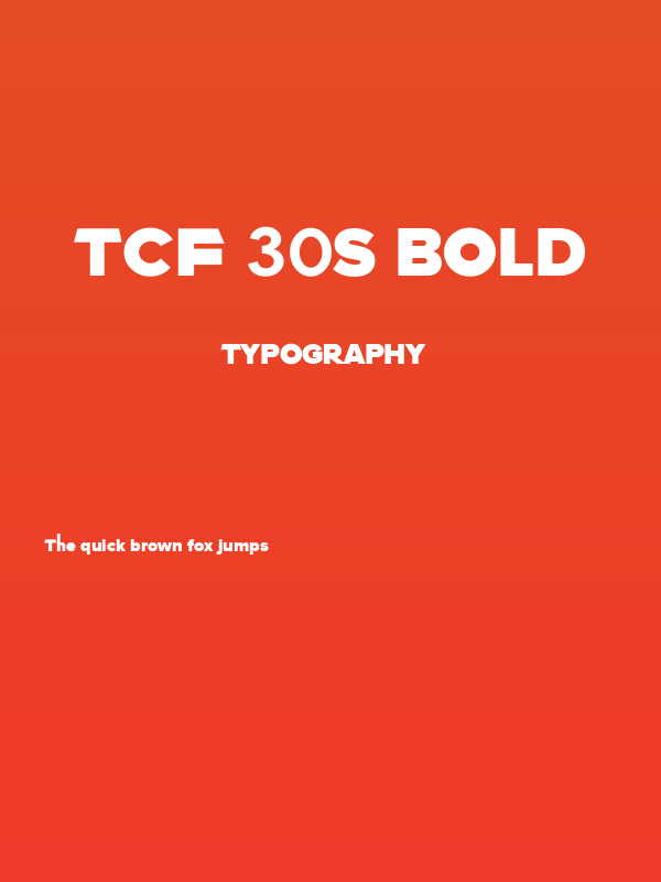 TCF 30s Bold Poster