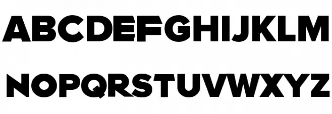 TCF 50s Bold Schriftart Groß