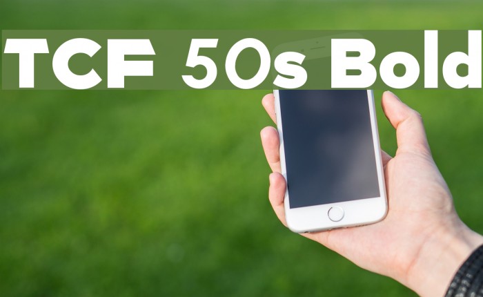 TCF 50s Bold Font examples