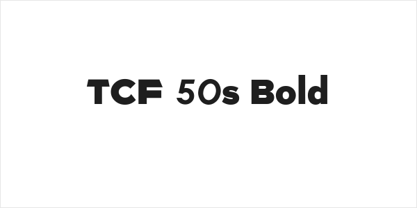 TCF 50s Bold Logo