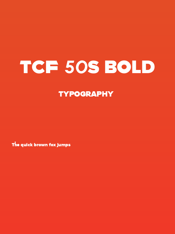 TCF 50s Bold Poster