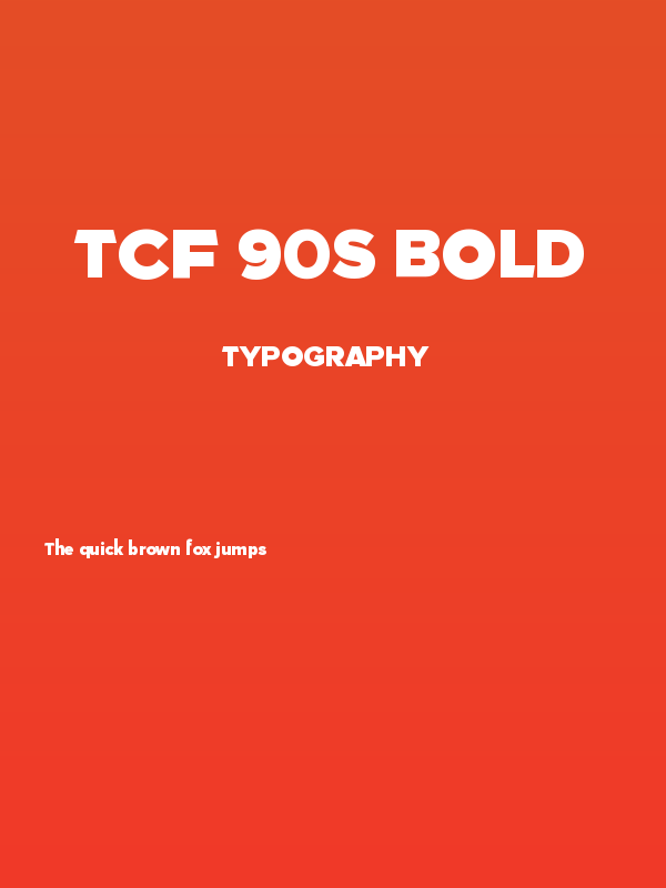 TCF 90s Bold Poster