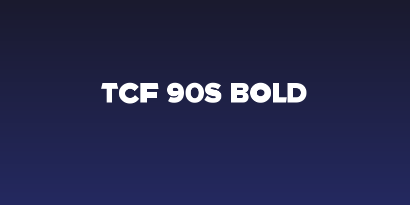 TCF 90s Bold Social Header