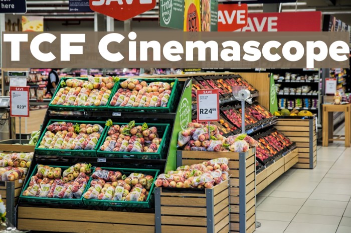 TCF Cinemascope Font examples