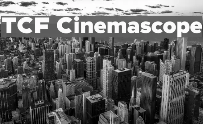 TCF Cinemascope フォント examples