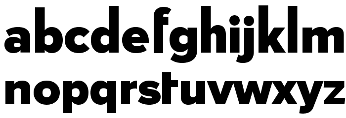 TCF Print Bold Font LOWERCASE