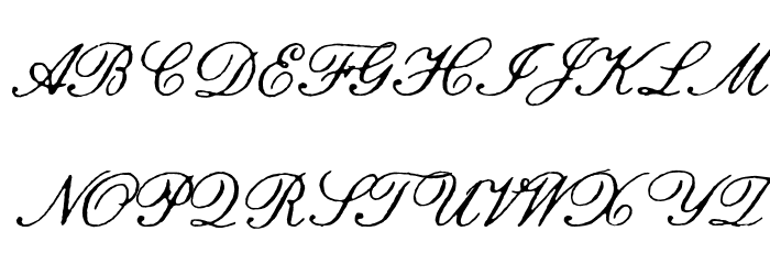 TCHamiltonArcScript-Regular Font UPPERCASE