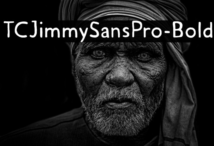 TCJimmySansPro-Bold Example 3
