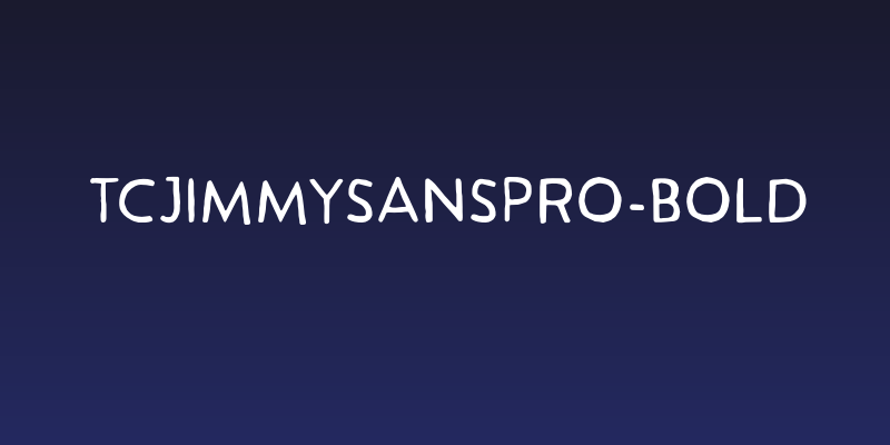 TCJimmySansPro-Bold Social Header