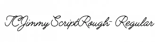 TCJimmyScriptRough-Regular  Frei Schriftart Herunterladen